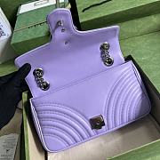 Gucci GG Marmont Light Purple Size 26 x 15 x 7 cm - 5
