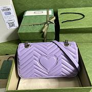 Gucci GG Marmont Light Purple Size 26 x 15 x 7 cm - 4