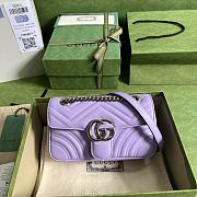 Gucci GG Marmont Light Purple Size 23 x 14 x 6 cm - 4
