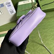 Gucci GG Marmont Mini Light Purple Size 16.5 x 10.2 x 5.1 cm - 6