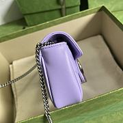 Gucci GG Marmont Mini Light Purple Size 16.5 x 10.2 x 5.1 cm - 5