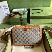 Gucci Python Trim Shoulder Bag With Double G Size 23.5 x 16 x 4.5 cm - 1