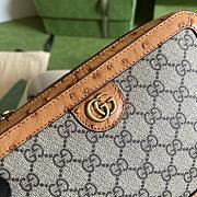 Gucci Python Trim Shoulder Bag With Double G Size 23.5 x 16 x 4.5 cm - 3