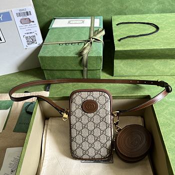 Gucci Mini Bag With Interlocking G Size 10 x 17.5 x 2 cm