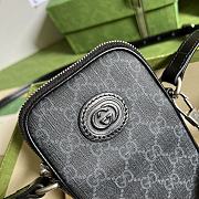 Gucci Mini Bag With Interlocking G Black Size 10 x 17.5 x 2 cm - 5
