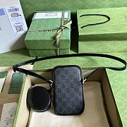 Gucci Mini Bag With Interlocking G Black Size 10 x 17.5 x 2 cm - 4