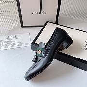 Gucci New Ribbon Tassel Double G Loafers Black  - 6