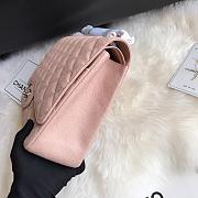 Chanel Maxi Classic Flap Bag In Pink Size 33 cm - 3