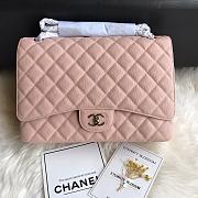 Chanel Maxi Classic Flap Bag In Pink Size 33 cm - 5