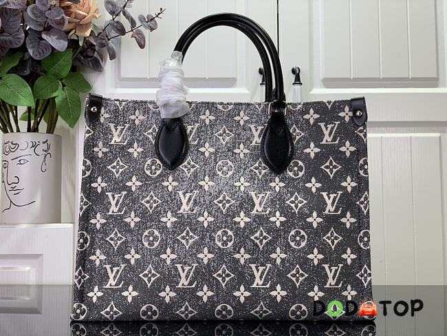 Louis Vuitton LV Onthego Medium Handbag Denim Size 35 x 27 x 14 cm - 1