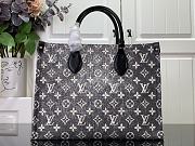 Louis Vuitton LV Onthego Medium Handbag Denim Size 35 x 27 x 14 cm - 1