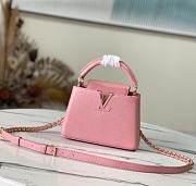 Louis Vuitton LV Capucines Mini Handbag Pink Size 21 x 14 x 8 cm - 1