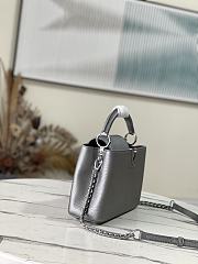 Louis Vuitton LV Capucines BB Handbag Silver Size 27 x 18 x 9 cm - 2