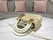 Mini Lady Dior Bag Wicker Size 17 x 15 x 7 cm - 2