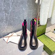 Gucci Chelsea Color-Blocking Boots Pink - 6