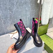 Gucci Chelsea Color-Blocking Boots Pink - 5