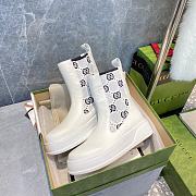 Gucci Chelsea Color-Blocking Boots White - 4