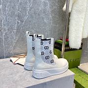 Gucci Chelsea Color-Blocking Boots White - 5