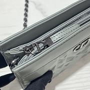 Dior Caro Chain Bag Grey Size 19 x 14 x 3 cm - 3