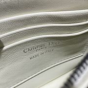 Dior Caro Chain Bag White Size 19 x 14 x 3 cm - 3