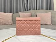 Dior Caro Chain Bag Pink Size 19 x 14 x 3 cm - 6