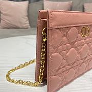 Dior Caro Chain Bag Pink Size 19 x 14 x 3 cm - 4