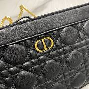 Dior Caro Zipper Clutch Black Size 19 x 14 x 3 cm - 2