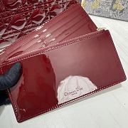 Lady Dior Clutch Red Wine Size 21.5 x 11.5 x 3 cm - 6