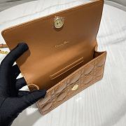 Dior Caro Chain Bag Caramel Size 20 x 11.5 x 3.5 cm - 2