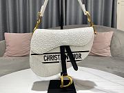  Dior White Perforated Calfskin With Strap Size 25.5 x 20 x 6.5 cm - 2