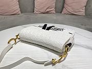  Dior White Perforated Calfskin With Strap Size 25.5 x 20 x 6.5 cm - 4