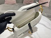 Dior White Perforated Calfskin With Strap Size 25.5 x 20 x 6.5 cm - 6