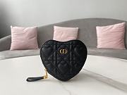 Dior Caro Heart-Shaped Chain Bag Black Size 11 x 10 x 1.5 cm - 1