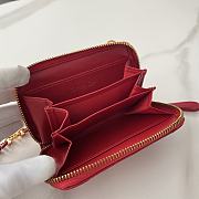 Dior Zipper Clutch Bag Red Size 12 x 8.5 cm - 3