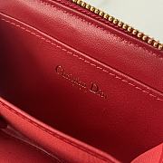 Dior Zipper Clutch Bag Red Size 12 x 8.5 cm - 2