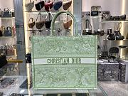 Dior Book Tote Apple Green Tiger Large Size 41.5 cm - 6