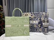 Dior Book Tote Apple Green Tiger Large Size 41.5 cm - 4