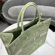 Dior Book Tote Apple Green Tiger Large Size 41.5 cm - 3
