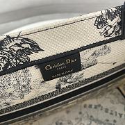 Dior Tote Bag Cream and Black Dior Zodiac Embroidery Size 36.5 x 28 x 17.5 cm - 3