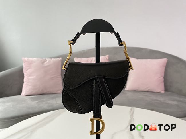 Dior Super Mini Saddle Bag Black Size 12 x 7.5 x 5 cm - 1