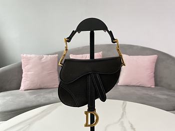 Dior Super Mini Saddle Bag Black Size 12 x 7.5 x 5 cm