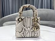 Dior Lady Python Skin Bag Size 17 x 7.5 x 13.5 cm - 1