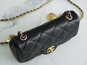 Chanel Love Chain Bag CF Black Size 12 × 19 × 7 cm - 4