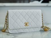 Chanel WOC Gold Coin White Size 19 cm - 6