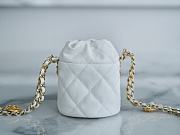 Chanel Mini Nano Bucket Bag White Size 9 x 11 x 8.8 cm - 4