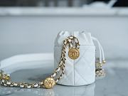 Chanel Mini Nano Bucket Bag White Size 9 x 11 x 8.8 cm - 3