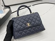 Chanel Coco Dark Blue Bag Size 23 cm - 1