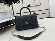 Chanel Coco Dark Blue Bag Size 23 cm - 2