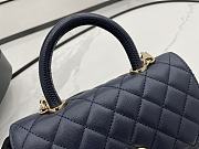 Chanel Coco Dark Blue Bag Size 23 cm - 6