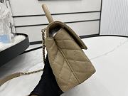 Chanel Coco Beige Bag Size 23 cm - 4